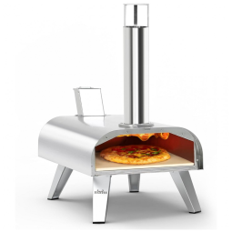 Forno de Pizza a Gás Portátil Aço Inoxidável, BIG HORN OUTDOORS, Prata