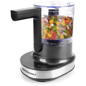 Processador de Alimentos Compacto 3.2L Aço Inox, 300W, 110v, ELITE GOURMET EMC4423, Preto