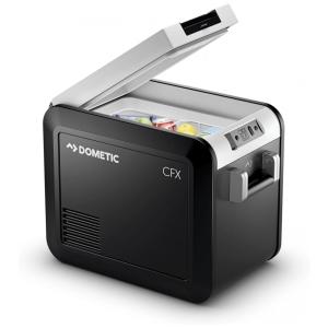 Geladeira e Congelador Portátil 25 Litros Alimentado por CA CC ou Solar, DOMETIC CFX3, Preta