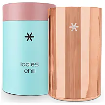 Porta Garrafa Térmico para Vinho em Aço Inoxidável com Isolamento a Vácuo, Gold, LADIES CHILL, Rosa