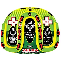 World 15 1090 Boia Rebocável Aquática para 4 Pessoas, WOW SPORTS, Verde