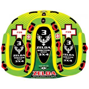 World 15 1090 Boia Rebocável Aquática para 4 Pessoas, WOW SPORTS, Verde