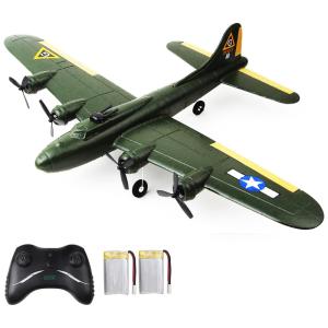 Avião de Controle Remoto B17, 2.4G Design, Idade Recomendada 14, EPIPGALE, Verde