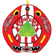 World Boia Rebocável Aquática para 1 Pessoa, WOW SPORTS, Vermelho
