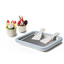 Placa para Sorvete Rolado JoyMech Manual Cor Azul Céu Lavar à Mão Peso 1,09 kg