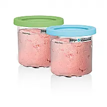Pote para Sorveteira Ninja CREAMi 473 ml 2 Unidades com Tampas Lime & Aqua