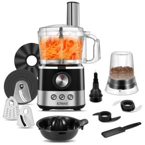 Processador de Alimentos Multifuncional em Aço Inoxidável, 650W, 110v, KTMAII CY329, Preto
