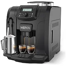 Cafeteira Elétrica Programável ME 715 Expresso 19 Bar com Vaporizador e Moedor de Café, 1400W, 110v, MEROL, Preto