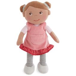 Boneca de Pano HABA Snug Up Camilla 25cm, Lavável na Máquina - Ideal para Abraçar como Primeira Boneca Macia para Bebê e Criança a Partir de