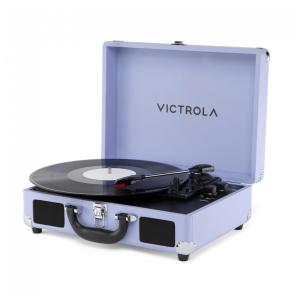 Toca-Discos Portátil Victrola Journey II 2025 Bluetooth com Alto-falantes Estéreo Embutidos e Graves Aprimorados - Lavanda