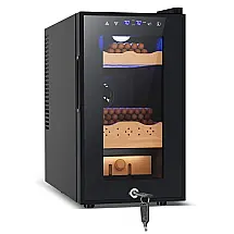 Humidor Elétrico Tylza 25L Preto para 220 Charutos com Controle de Temperatura e Umidade 115V