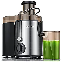 MAMAS CHOICE Centrífuga de Frutas e Vegetais, Aço Inoxidável, 400W, 110V, Vermelho