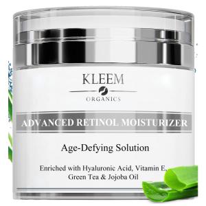 Creme Anti Idade com Retinol Ácido Hialurônico para Rosto e Pescoço, 50 mL, KLEEM ORGANICS 1, Branco