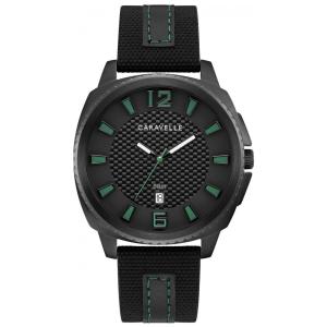 Relógio Masculino Analógico Quartzo de Aço Inoxidável, Nylon, CARAVELLE 45B155, Preto