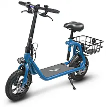 Patinete Elétrico com Assento para Adultos, Alcance 33km e Peso 130kg, 450W, Phantomgogo, Azul