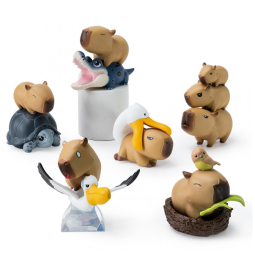 Blind Box, Caixa Surpresa, Bonecos Colecionáveis da Série Capybara BEEMAI, Caixa Surpresa com 1 Figura, Designs Aleatórios