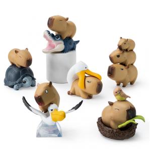 Blind Box, Caixa Surpresa, Bonecos Colecionáveis da Série Capybara BEEMAI, Caixa Surpresa com 1 Figura, Designs Aleatórios