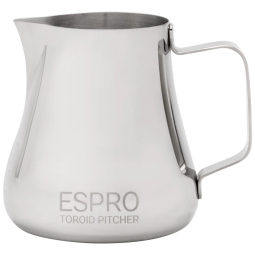 Jarra Leiteira Cremeira 350 mL Aço Inoxidável de Grau, ESPRO 2012, Prateado