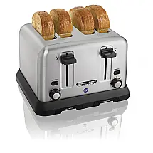 Torradeira Elétrica 4 Fatias de Aço Inoxidável, 1750W, 110v, PROCTOR SILEX 24850R, Prateado