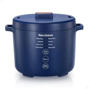 Panela de Arroz 1,8 Litros Multifuncional para até 3 Pessoas, Narciso, Azul Escuro