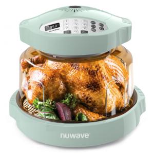 Panela Forno Infravermelho Elétrico com Temperaturas Ajustáveis, 100 Predefinições e 50 Memória, 110V 1500W, Nuwave, Verde