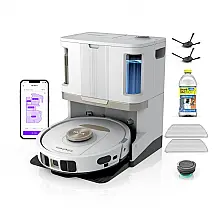 Robô Aspirador 2-em-1 Shark Stratos Branco com Base Autoesvaziamento e Mop Sonic 120V