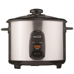 Panela de Arroz Elétrica 2L Multifuncional com Desligamento Automático, 110v, BRENTWOOD TS 15, Prateado