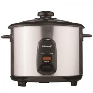 Panela de Arroz Elétrica 2L Multifuncional com Desligamento Automático, 110v, BRENTWOOD TS 15, Prateado