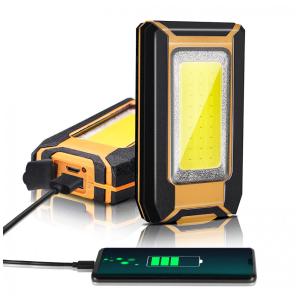 Lanterna Luz LED Portátil com 1600 Lúmens Recarregável USB 40W, FAVORLITE, Laranja