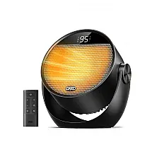 Aquecedor Cerâmico Portátil DREO Preto Inclinação 60° PTC 1500W Silencioso Timer Controle Remoto 120V