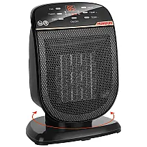 NUMIFUN Aquecedor de Cerâmica Elétrico Portátil, 3 Configurações e Controle Remoto,1500W, 110V, Preto
