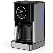 Cafeteira Elétrica Programável 12 Xícaras com Painel Digital, Aço Inoxidável, 110v, AIRYOYO, Preto