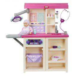 Consultório Médico com 15 Acessórios para Crianças Acima de 3 Anos, LITTLE TIKES 660986M8, Rosa