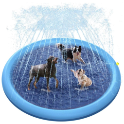 Piscina com Respingos para Cães Durável e Segura, RAXURT, Azul