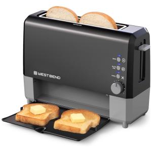 Torradeira de 2 Fatias com 7 Níveis, 1400W, 110v, WEST BEND 77224, Preto