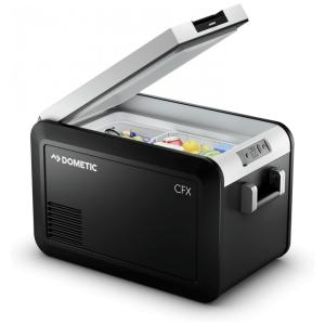 Geladeira e Congelador Portátil 35 Litros Alimentado por CA CC ou Solar, DOMETIC CFX3, Preta