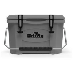 Cooler Térmico Portátil 20 Litros com Alça, Grizzly G20, Cinza