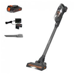 Aspirador de Pó Sem Fio BLACK+DECKER POWERSERIES 20V MAX, Bastão Recarregável com Luzes LED no Chão, Leve e Antiemaranhado