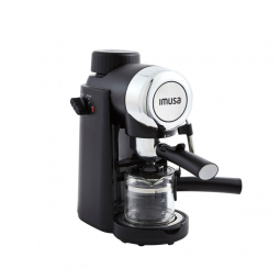 Máquina de Café Expresso 5 Bar Imusa até 4 Xícaras para Café e Cappuccino, 110V 800W Preta