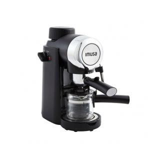 Máquina de Café Expresso 5 Bar Imusa até 4 Xícaras para Café e Cappuccino, 110V 800W Preta
