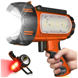 Lanterna Recarregável Super Brilhante 2025, Lanterna de Mão com Alta Luminosidade, Luz de Foco de Grande Capacidade para Uso Externo