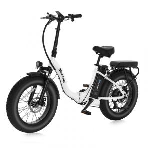 Bicicleta Elétrica Dobrável Narrak S129 Vermelho, Motor Traseiro 750W e Pico 1100W , Bateria 48V 13Ah 624Wh , Pneus Largos 20 x4