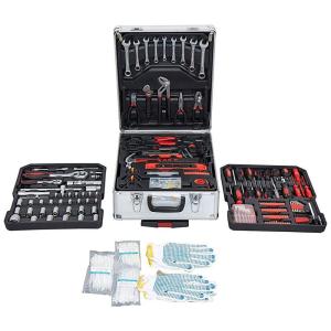 Kit Mala de Ferramenta Profissional 621 Peças Mala de Alumínio, CASTOOL, Prateado