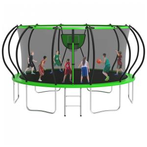 Kofun 680,27 Quilos ao ar livre Tranpoline para crianças e adultos. Transpolines com rede. Escada. Fácil de montar