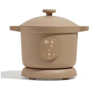 Panela Elétrica 5,6L com 4 Modos de Cozimento, Revestimento Antiaderente e Display LED, 110V 1200W, Our Place, Marrom