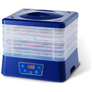 Desidratador de Alimentos com 5 Bandejas e Painel de Controle Digital, 350W, 110v, COMKERI, Azul