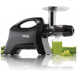 Centrifuga de Frutas com Função Reversa e Silencioso, 110V 200W, Omega Juicer NC1000MB13, Preta
