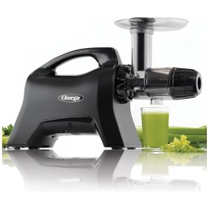 Centrifuga de Frutas com Função Reversa e Silencioso, 110V 200W, Omega Juicer NC1000MB13, Preta