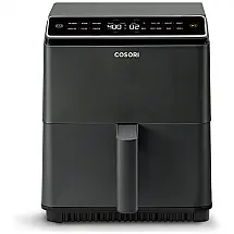 Fritadeira Elétrica AirFryer 6,8L com Painel Digital e Temperatura Ajustável, 110V 1750W, COSORI, Cinza