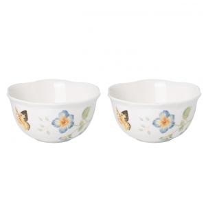 Conjunto de Tigelas 270mL com 2 Peças, Material de Porcelana e Formato Redondo, Lenox 890914, Branco Colorido